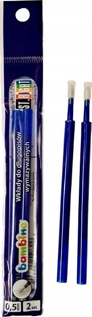 Bic Wkłady do długopisów wymazywalnych 2szt Bambino p24, cena za 1 szt