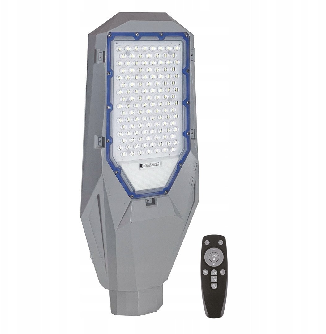 EKO-LIGHT LATARNIA SOLARNA EKO0548 KOBRA 200W 6500K PILOT CZUJNIK ZMIERZCHU