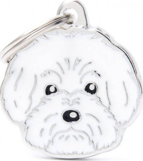 Zawieszka Adresówka Identyfikator z grawerem dla psa bolognese