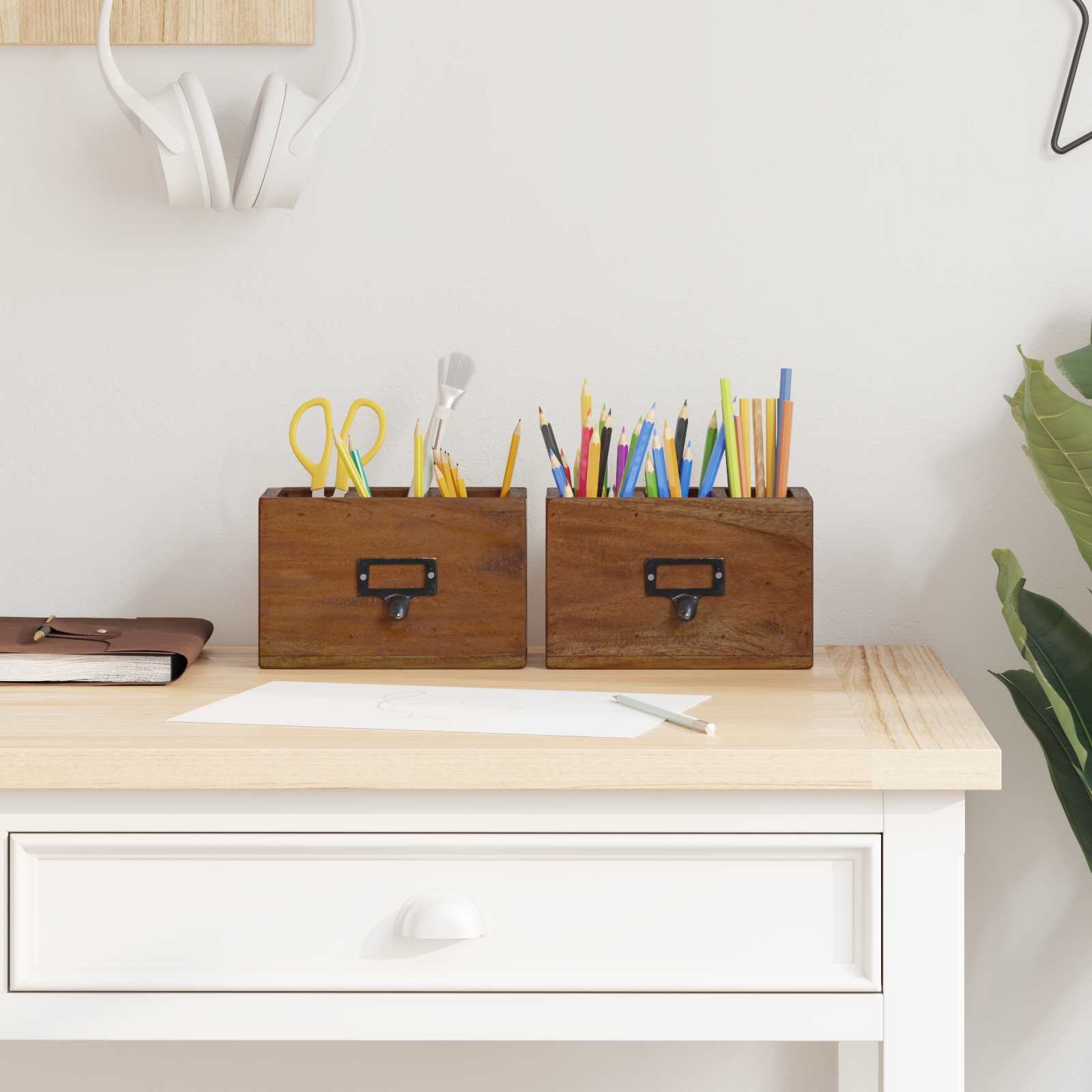 vidaXL Etui na ołówki Wielokolorowe 18 x 10 x 12 cm