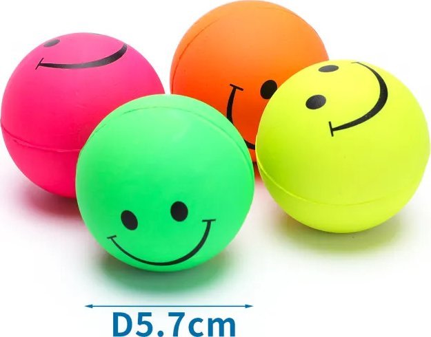 Nobleza Fluorescencyjna kulka z buźką z gumowej pianki Fluorescencyjna kulka z buźką z gumowej pianki