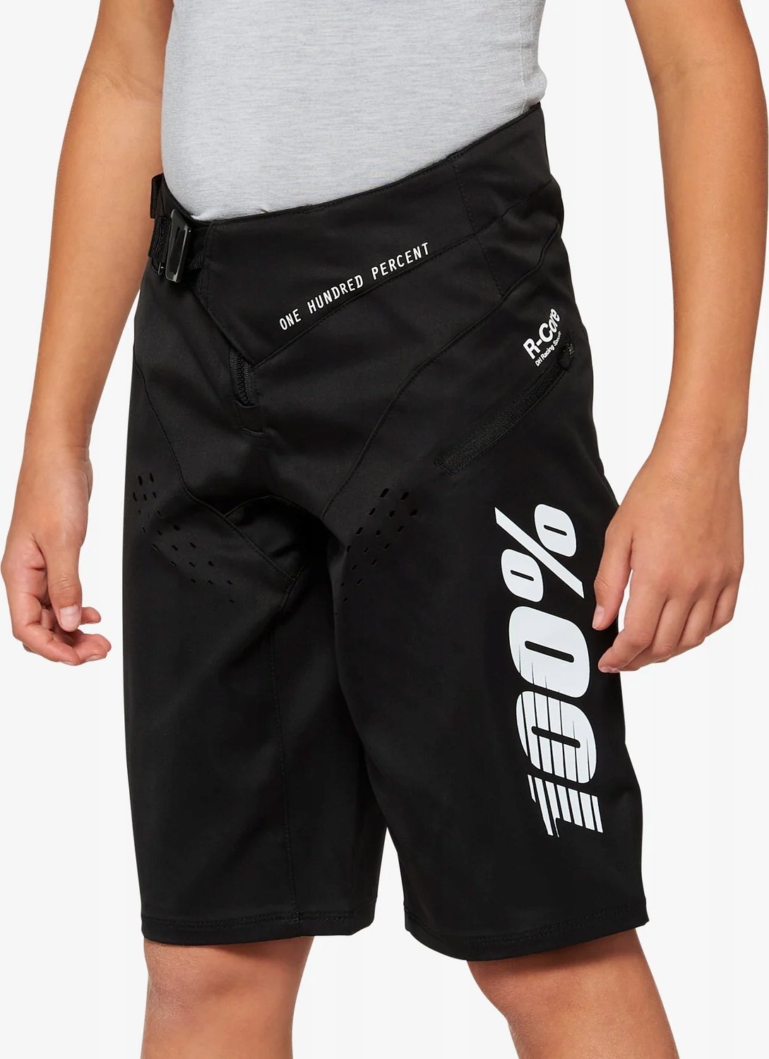 100% Szorty juniorskie 100% R-CORE Youth Shorts black roz. 22 (EUR 36) (NEW 2022)