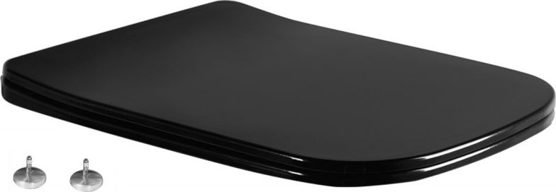 Deska sedesowa Mexen Mexen deska wolnoopadająca slim, duroplast, czarna - 39060185