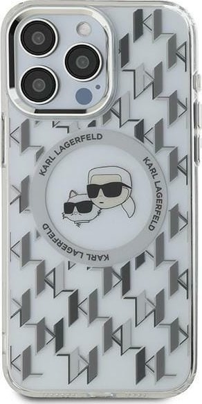 Karl Lagerfeld Karl Lagerfeld KLHMP15SHMCKMHT iPhone 15 6.1" przezroczysty/transparent IML Monogram Karl&Choupette Head MagSafe