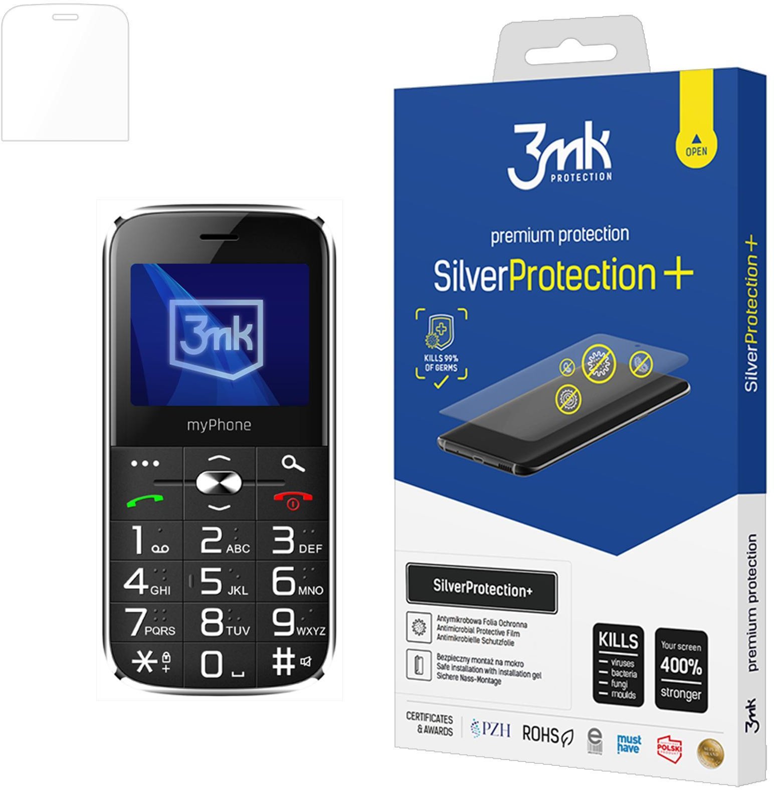 MYPHONE HALO C - 3MK SILVERPROTECTION+