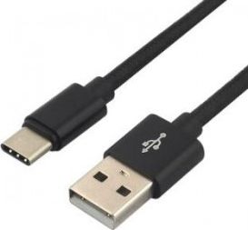 Kabel USB EverActive USB-A - USB-C 0.3 m Czarny (CBB-0.3CB)