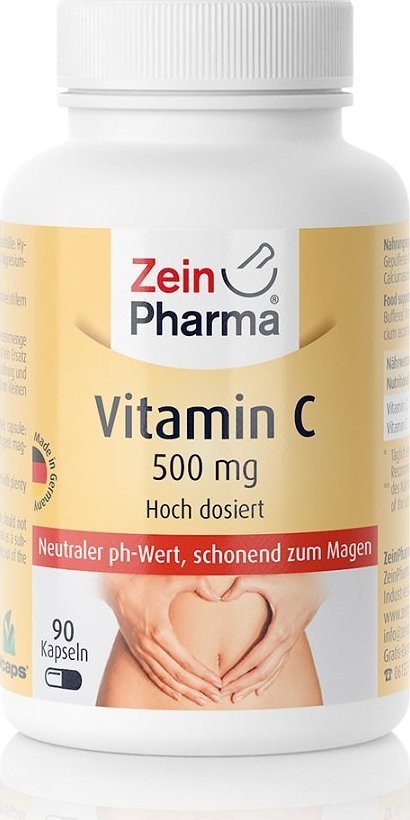 Zein Pharma Zein Pharma - Witamina C, Buforowana, 500mg, 90 kapsułek