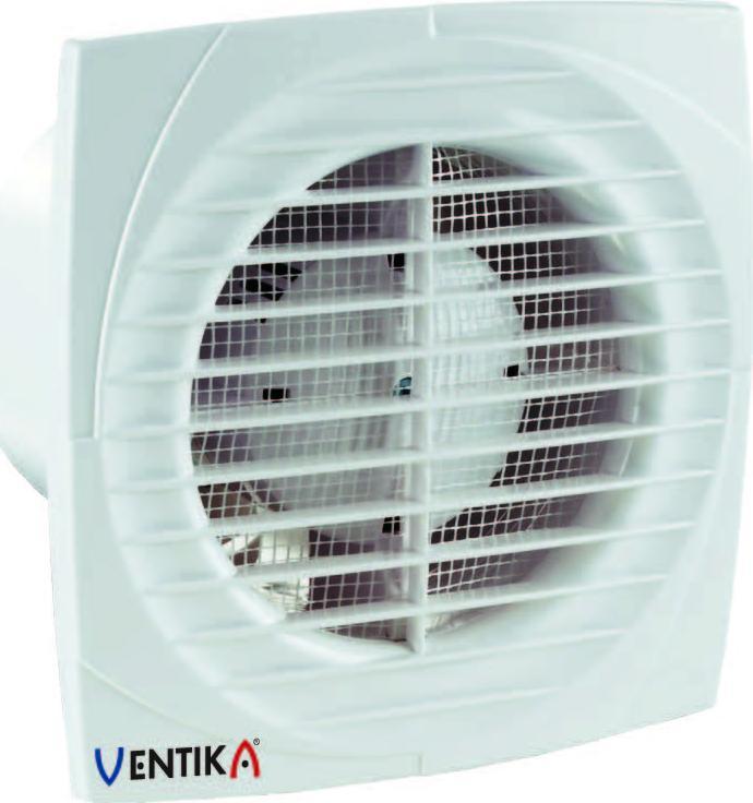 Ventika Wentylator Ścienny Biały Fi 125Mm Standard Krótki Kołnierz Simple D125D Vents Group Vents.d125D