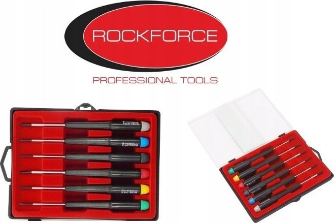 Rockforce ZESTAW ŚRUBOKRĘTÓW WKRĘTAKI PRECYZYJNE6SZT