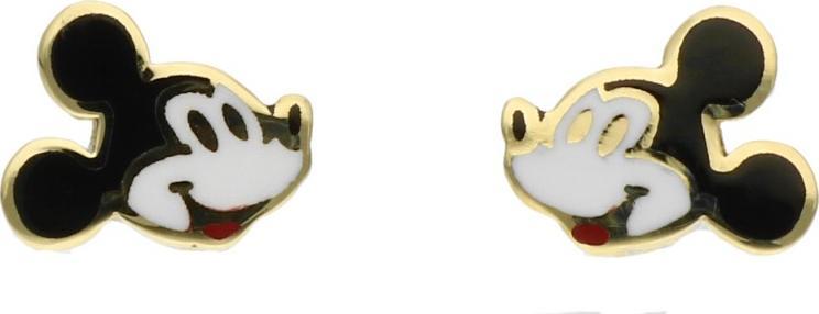 Rosanto Złote kolczyki myszka mickey na sztyft 585 14k