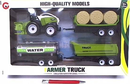 Askato Traktor z przyczepami zestaw 9972-60B 03910