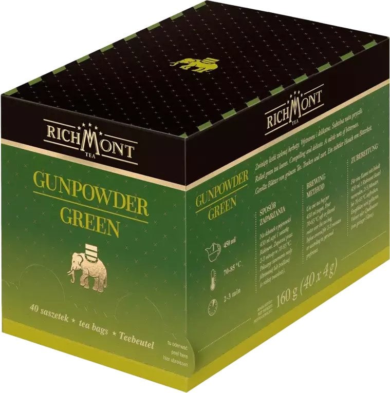 Richmont Zielona herbata Gunpowder Green 40 saszetek
