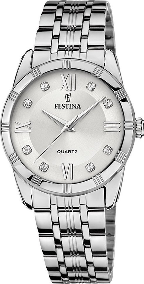 Zegarek Festina Zegarek damski Festina F16940-A CYRKONIE srebrny