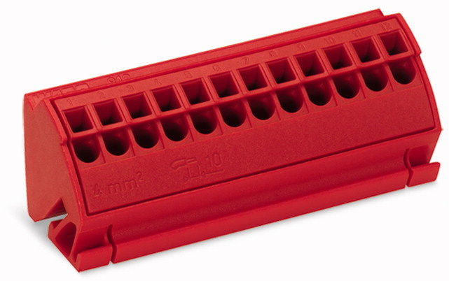 Wago Blok potencjałowy 4mm2 czerwony