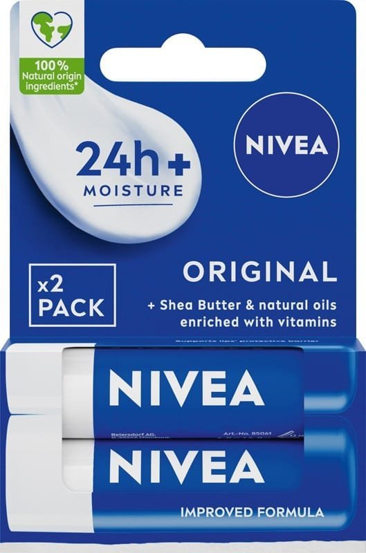 NIVEA Lip Care DUO Ochronna pomadka do ust Orginal 4.8g x2