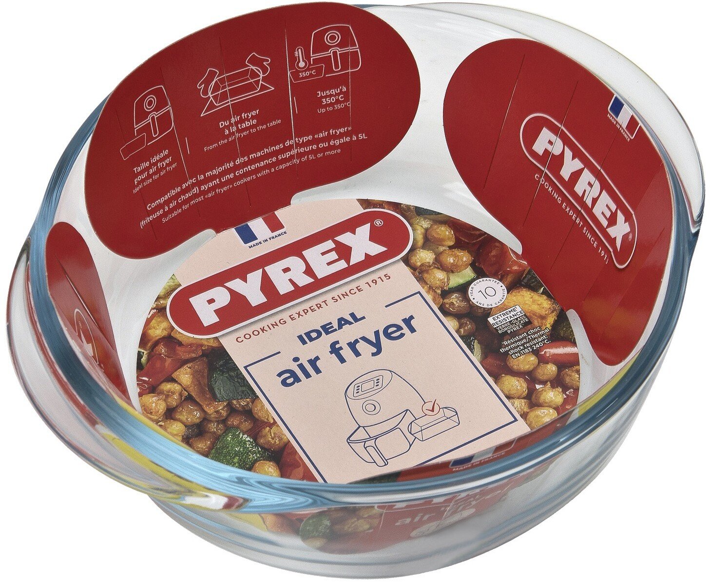 Brytfanna żaroodporna 1 L Air Fryer PYREX okrągła