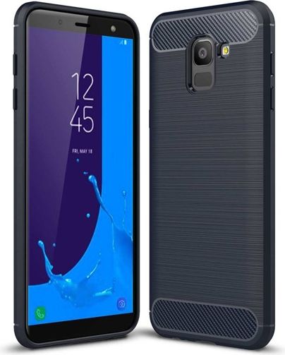 CASE ETUI CARBON LUX NIEBIESKI SAMSUNG GALAXY J6 2018