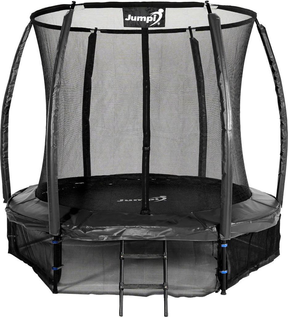 Trampolina ogrodowa Jumpi ogrodowa Maxy Comfort Plus z siatką wewnętrzną 8.5 FT 252 cm czarna