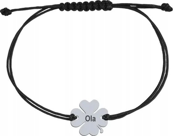 Radziszewska Jewellery Bransoletka dla chrzestnej srebro Koniczynka DEDY