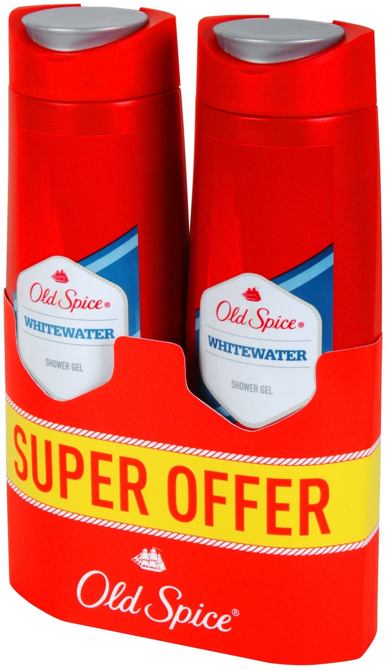 Dušo želė rinkinys Old Spice White water Duo vyrams, 2x400 ml
