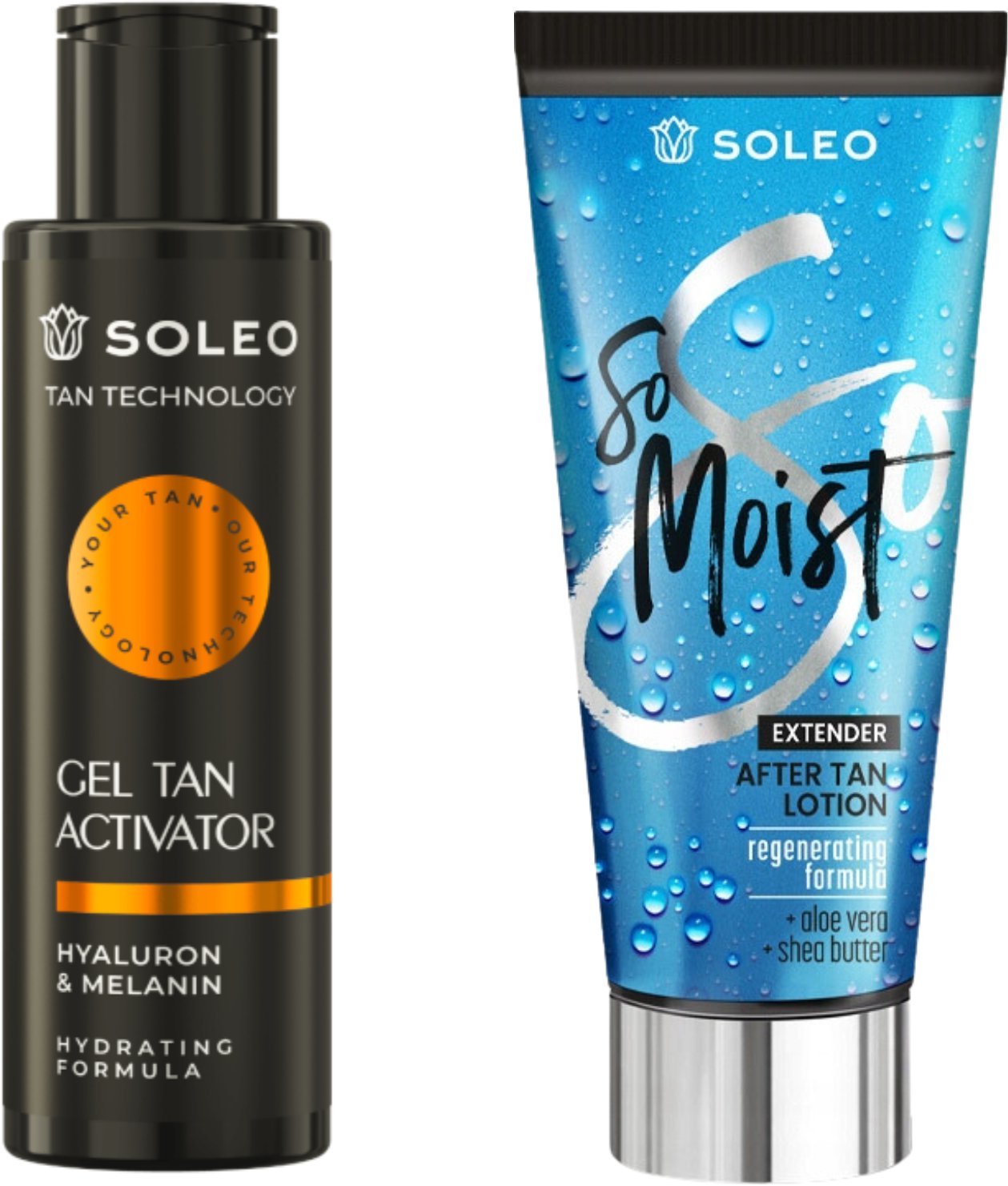 Soleo Tan Technology Gel Tan Activator + So Moist Po Opalaniu Gratis