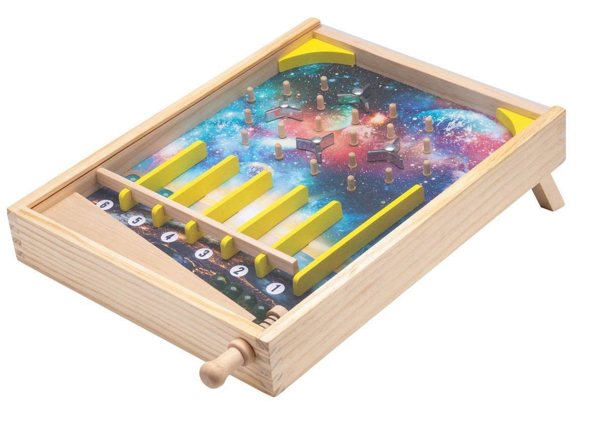 Drewniana zabawka gra dla dzieci pinball