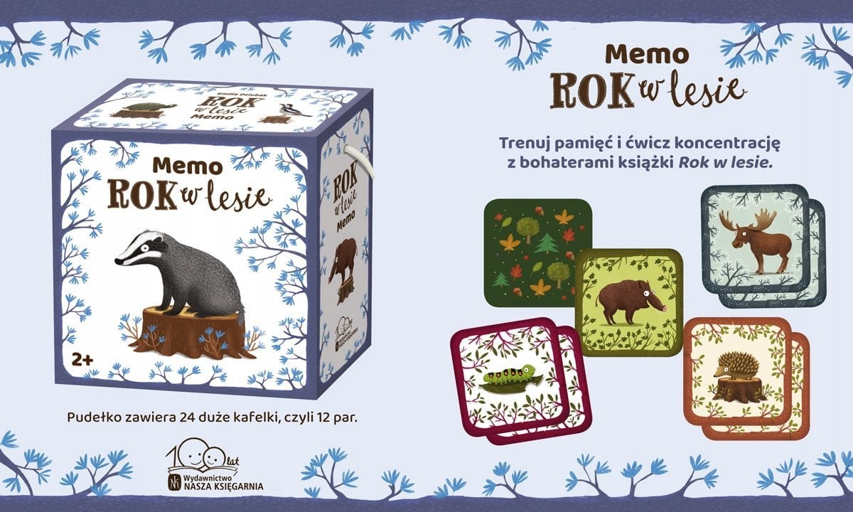 Nasza Księgarnia Gra Rok w lesie. Memo