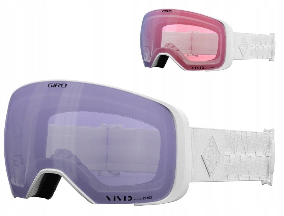 Gogle zimowe GIRO COMP WITE BLISS (Szyba lustrzana kolorowa VIVID-Carl Zeiss HAZE 8-18% VLT S3 + Szyba lustrzana kolorowa VIVID-Carl Zeiss INFRARED 50