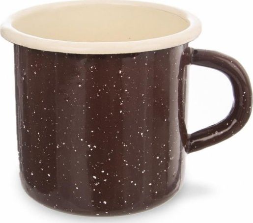 Orion KUBEK EMALIOWANY 400ml 8cm BRĄZOWY RETRO ORION 113162