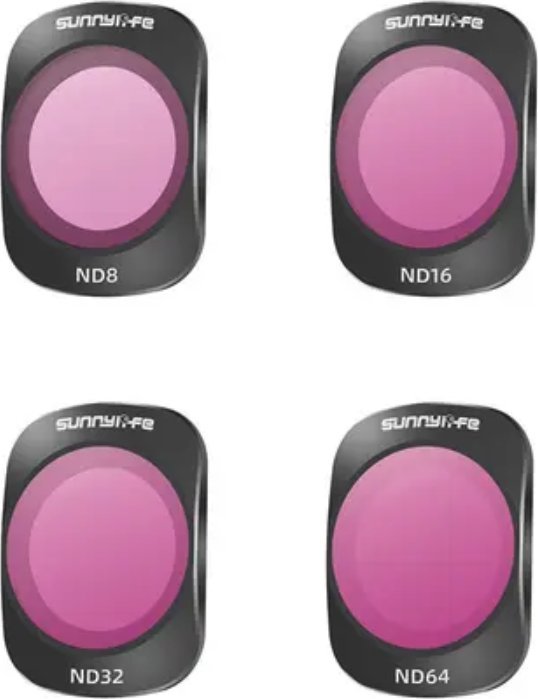 SunnyLife FILTRY SZARE ZESTAW ND8 + ND16 + ND32 + ND64 DO DJI OSMO POCKET 3
