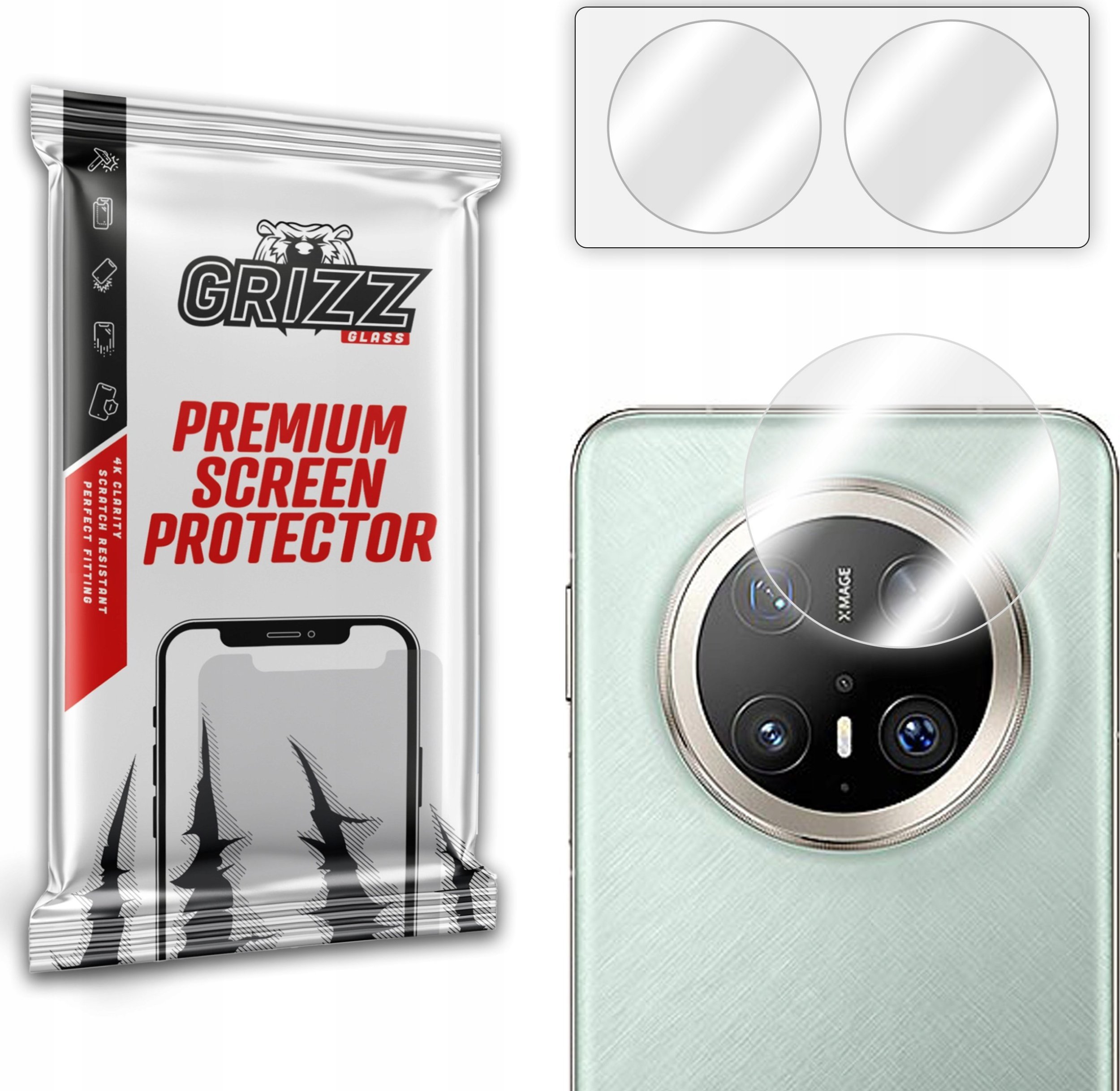 Szkło na aparat GrizzGlass HybridGlass Camera do Huawei Mate 70 Pro+ Plus