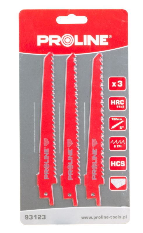 Pro-Line Brzeszczoty do piły szblastej do drewna 152mm 3szt. (93123)