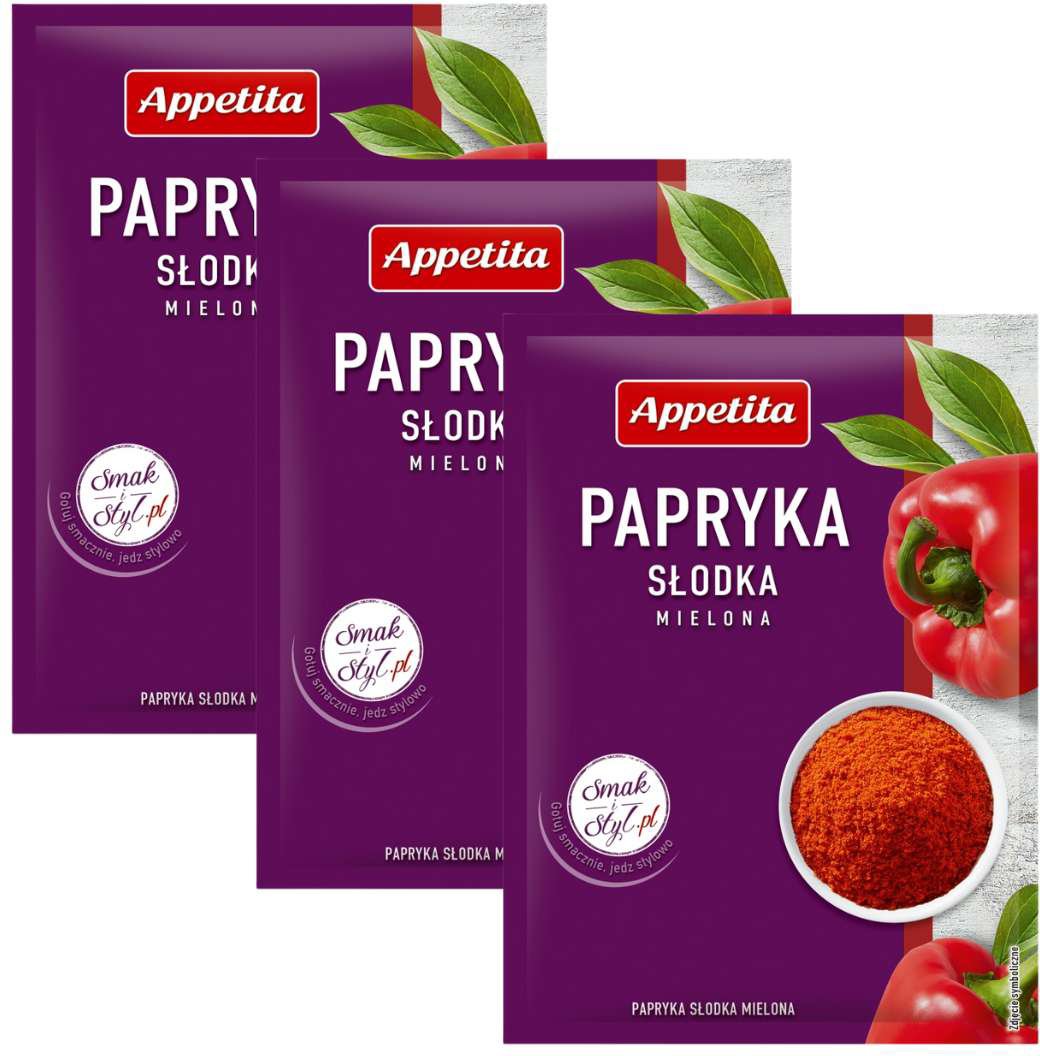 Appetita Papryka słodka mielona 20 g x 3 sztuki