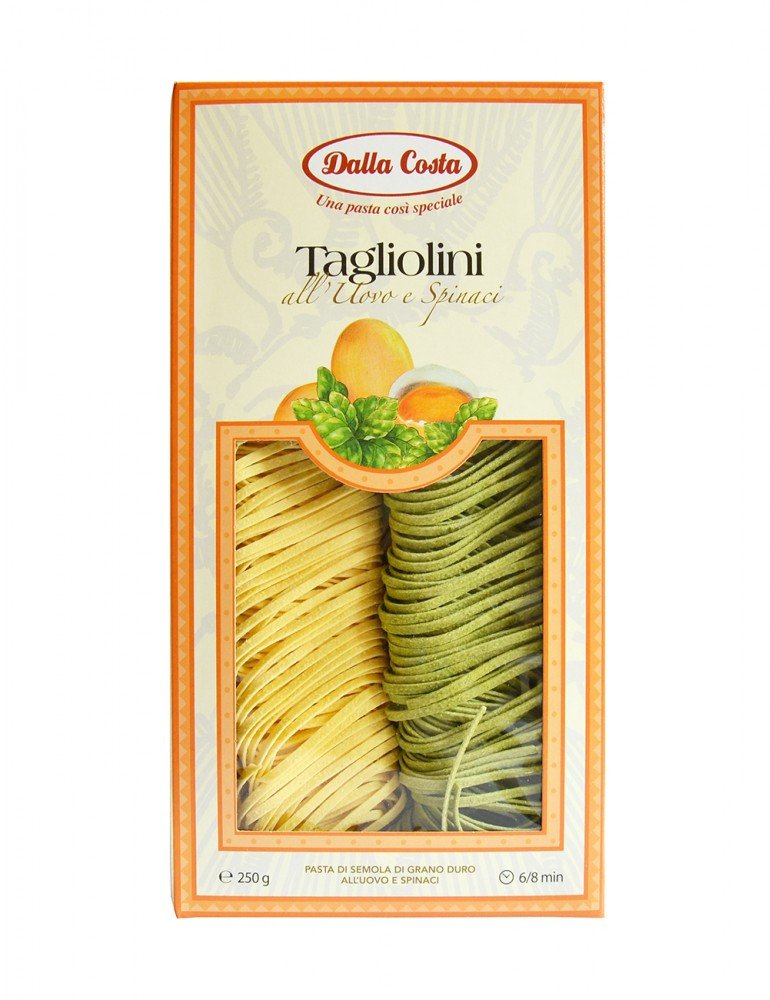 Makaron Tagliolini all Uovo e Spinaci 250g - Dalla Costa