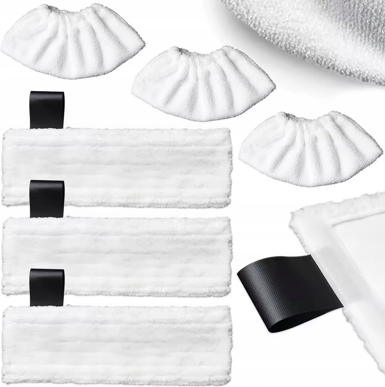 ZESTAW 6x ŚCIERECZKA NAKŁADKA DO PAROWNICY KARCHER SC SC1 SC2 SC3 SC4 SC5