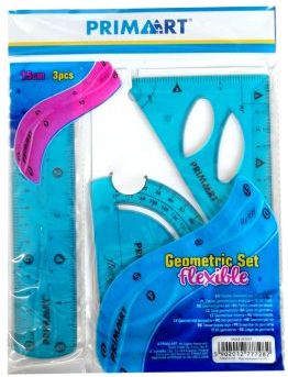 Prima Art Zestaw geometryczny elastyczny 15 cm