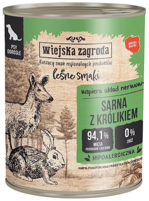 Wiejska Zagroda Leśne smaki Sarna z królikiem 800g