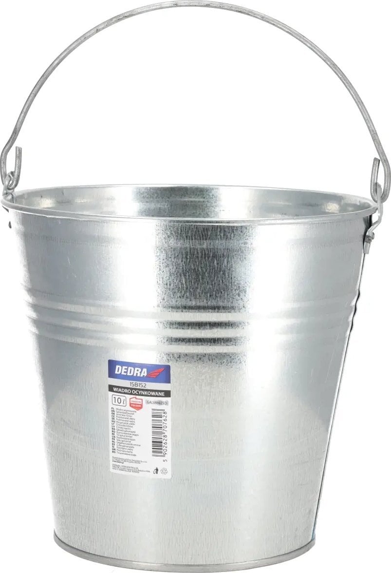 Wiadro ocynkowane 10l