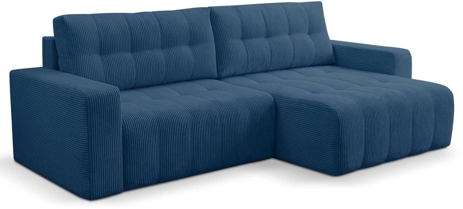 Narożnik Palermo w tkaninie POSO z funkcją spania i pojemnikiem na pościel