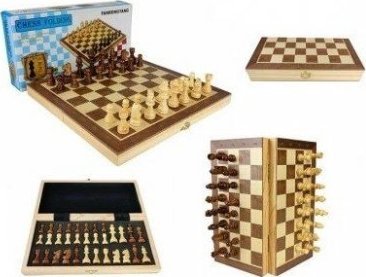 Szachy dewn magn Premium 29,5x29,5 WKGRA-14 18056