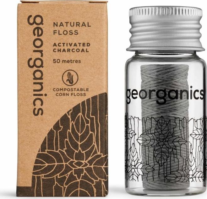 Georganics Nić dentystyczna z węglem naturalna 50m