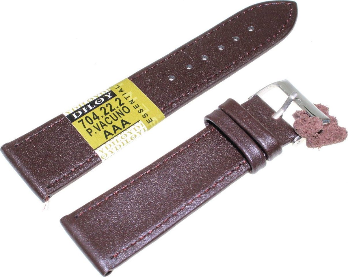 Diloy Skórzany pasek do zegarka 22 mm Diloy 704.22.2