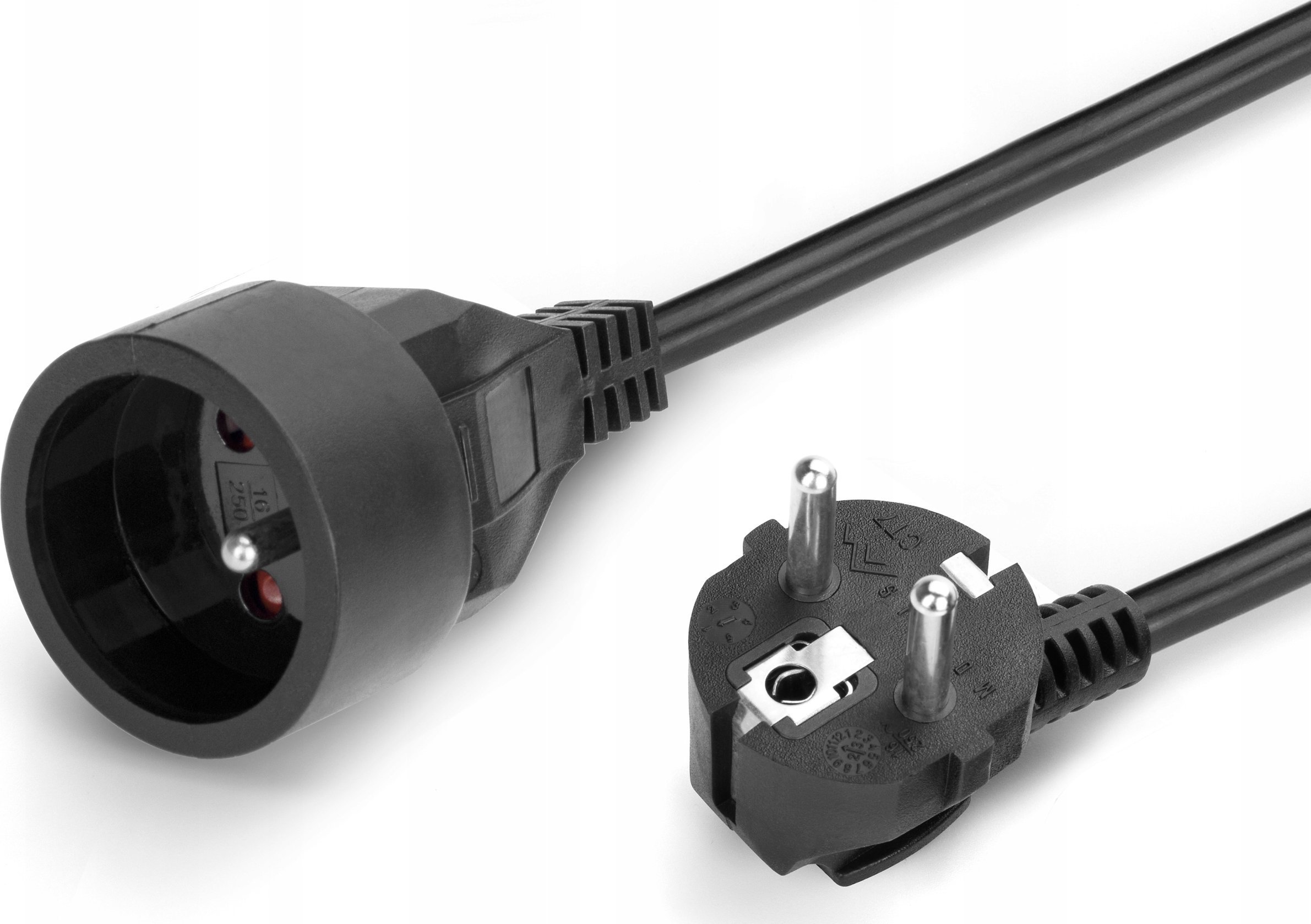 Montis Przedłużacz sieciowy wtyk-gniazdo 3m czarny MT117B-3 MONTIS