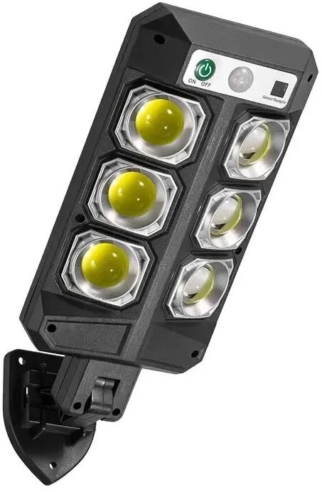 Latarnia solarna 10W/6COB, z pilotem, czujnikiem ruchu i zmierzchu