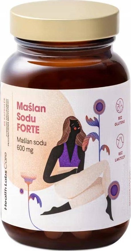 HealthLabs HEALTHLABS Maślan Sodu Forte 600mg 60 kapsułek