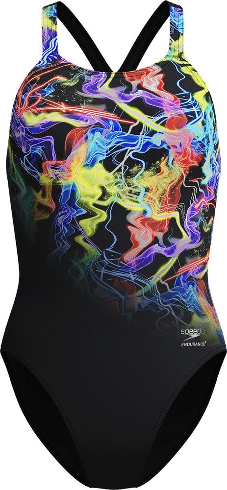 Damski Strój Kąpielowy Fl Placement Printed Powerback Af rozmiar 32