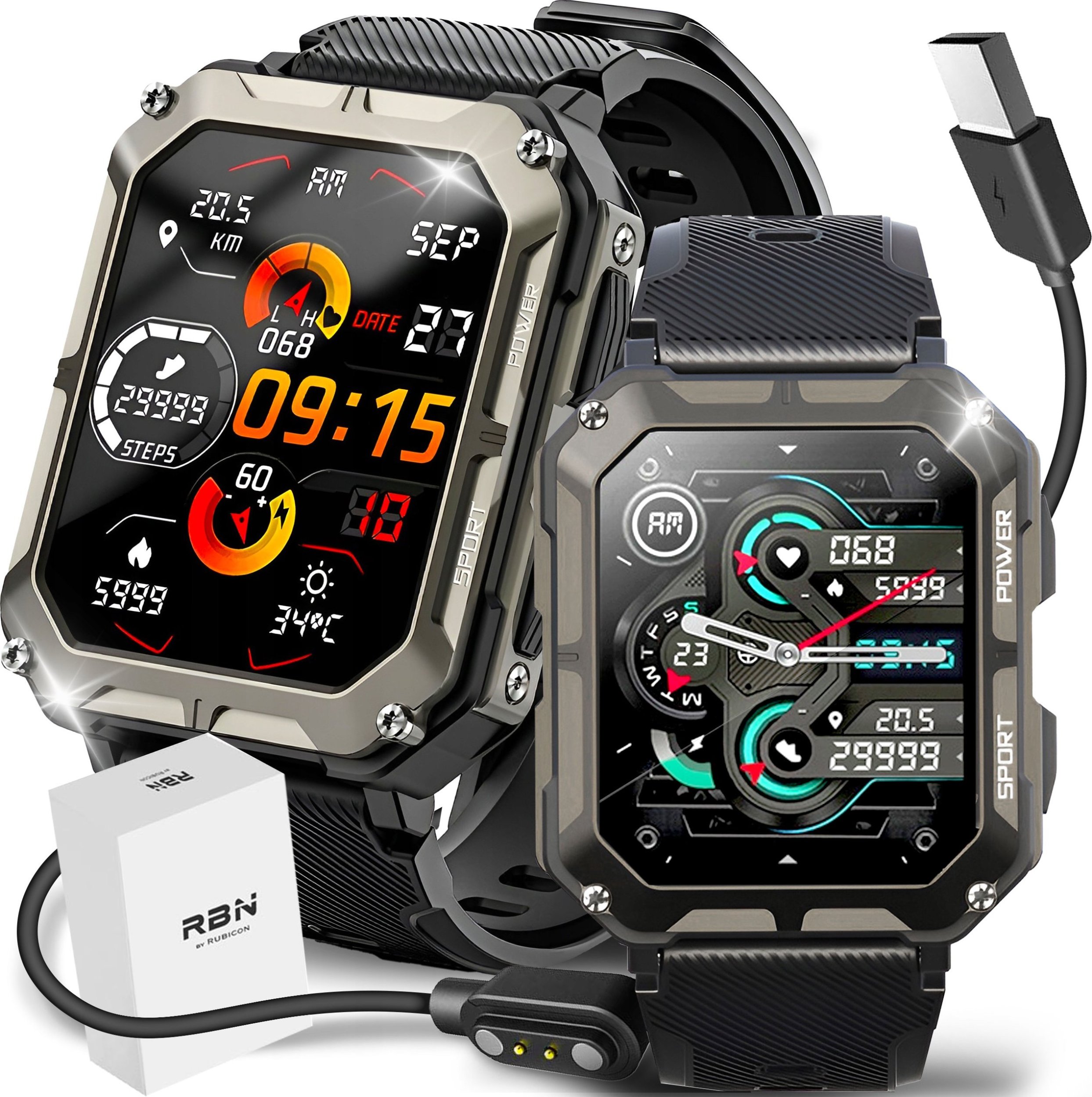 Smartwatch Rubicon Zegarek męski SMARTWATCH Rubicon F27-PRO