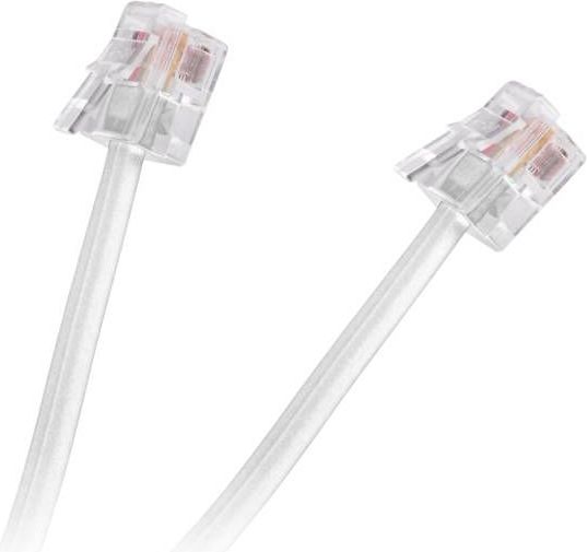 Kabel telefoniczny prosty 20m Biały (TEL0033-20)