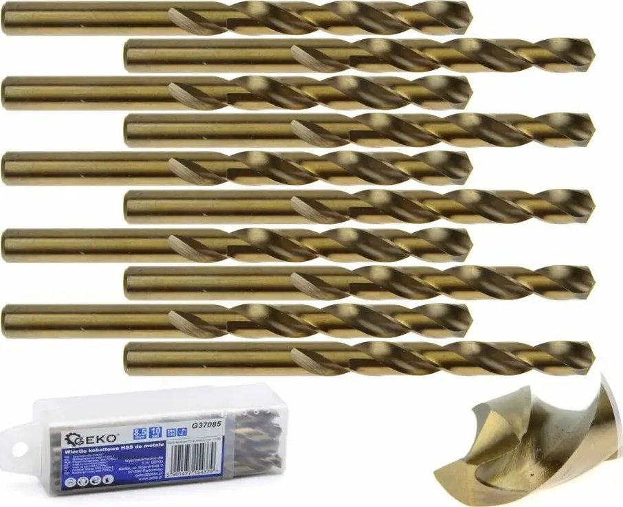 Wiertło Geko Wiertło kobaltowe HSS do metalu 8,5 mm (10/240)