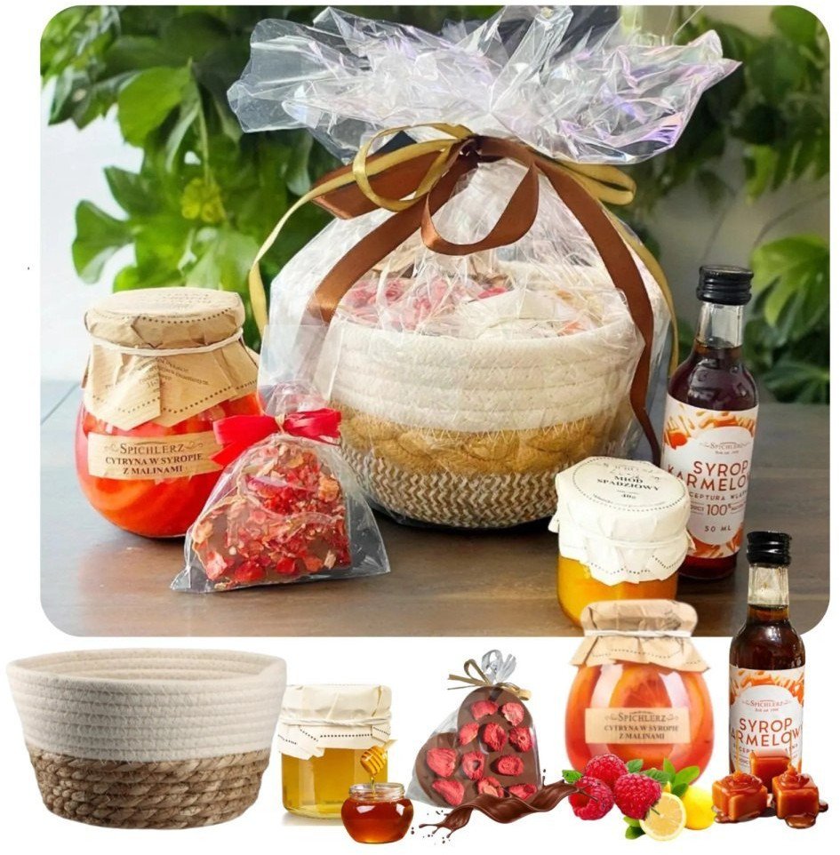 Gotowe kosze prezentowe kosze prezentowe na koniec roku szkolnego dzien babci dzien mamy na nagrody EDUKAMP